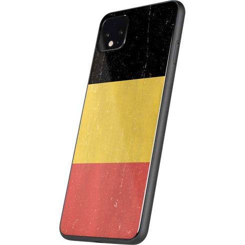 Belgium Flag Distressed Google Pixel 4 XL Skin
